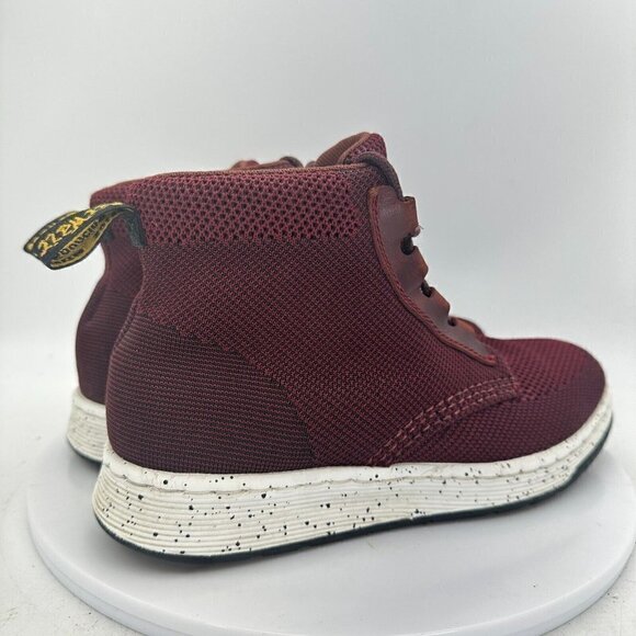 Dr. Martens Telkes Knit Women Size 8 Ankle Sneaker Boot Burgundy Maroon - Picture 5 of 13